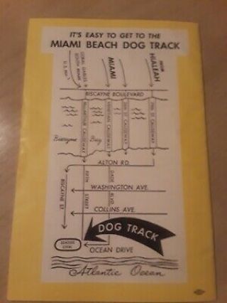 Greyhound racing program Miami Beach July 19,  1960 2