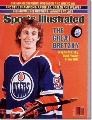 October 12,  1981 Wayne Gretzky Hockey Edmonton Oilers Sports Illustrated