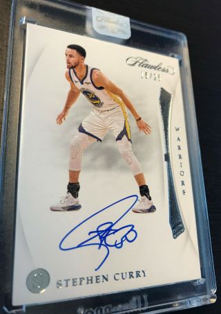 18/25 Stephen Curry 2018 - 19 Flawless Autograph Auto Uncirculated Warriors