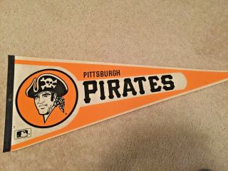 Pittsburgh Pirates Vintage Pennant (large - 11 1/2 X 29 Inches)