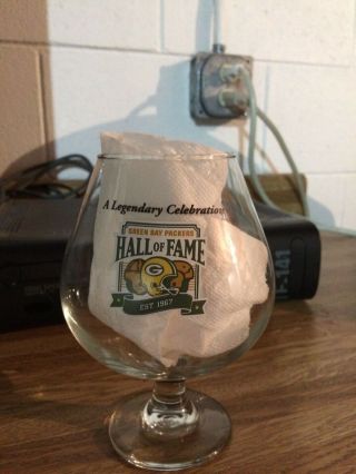 Green Bay Packers Hall Of Fame Glass From 2014,  Reuttgers,  Green