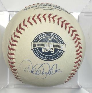 Derek Jeter York Yankees Autographed Steiner Baseball 2009 Inaugural Season