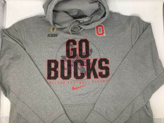 Euc Ohio State Buckeyes Nike Therma - Fit On Field Pullover Hoodie Jacket Men 
