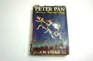 1911 Peter Pan The Story Of Peter And Wendy By J M Barrie Hardback Dj Book