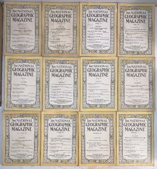12 National Geographic Magazines 1923 Full Year W/ 2 Inserts And Indexes