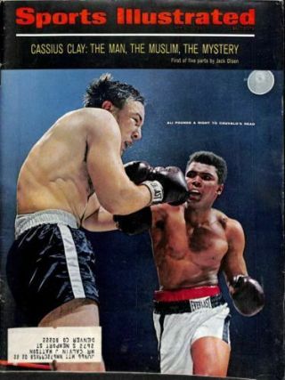 April 11,  1966 Cassius Clay Aka Muhammad Ali Boxing Sports Illustrated
