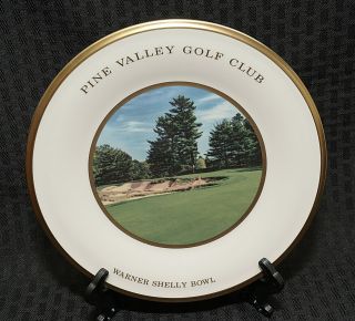 Lenox Pine Valley Golf Club 2016 Warner Shelly Bowl 12th Hole Plate 8.  25 " Htf