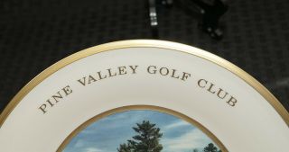 LENOX Pine Valley Golf Club 2016 Warner Shelly Bowl 12th Hole Plate 8.  25 