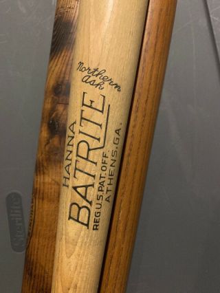 Vtg Rare 1950s 60s Al Kaline Hanna Batrite 32”baseball Bat Detroit Tigers