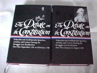 The Debate On The Constitution,  Slipcased Part And 2,  Library Of America