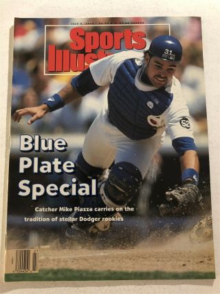 1993 Sports Illustrated Los Angeles Dodgers Mike Piazza No Label Rookie No Lab
