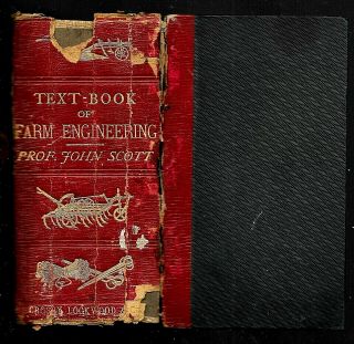 Complete Text - Book Of Farm Engineering By John Scott (1885,  Hardcover)