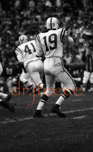 1967 Johnny Unitas Baltimore Colts - 35mm Football Negative