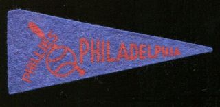 Philadelphia Phillies 1950 American Nut & Chocolate Pennant 4x1.  5 " Ex/mt,  31737