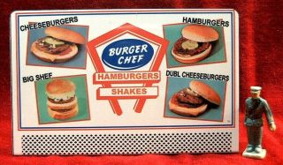 Burger Chef - Choices 84b_o/s Scale Tinplate Billboard