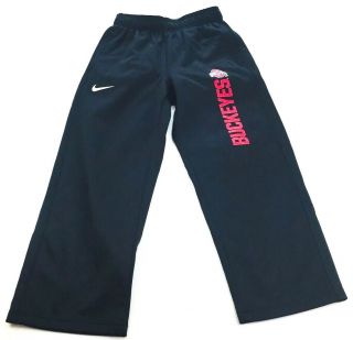 Nike Therma Boys Dri Fit Ohio State Buckeyes Training Pants Size Medium Black