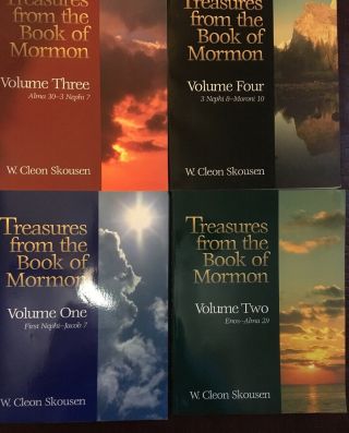 Treasures From The Book Of Mormon.  Vols 1 - 4.  Set.  W.  Cleon Skousen