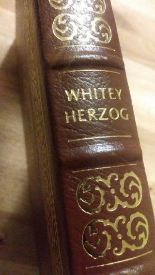 YOU ' RE MISSIN A GREAT GAME Whitey Herzog Easton Press SIGNED 1ST ED.  RARE w/COA 2