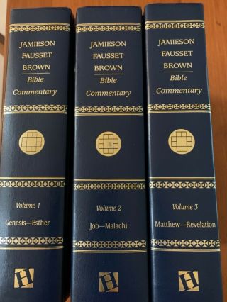 A Commentary Of The Old And Testament Jamieson Faust And Brown