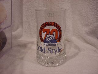 Sweet 1989 Chicago Bears 70 Seasons Old Style Beer Glass Mug,  Vintage&mint