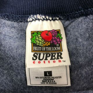 Vintage 90 ' s University Of Michigan Fruit Of The Loom Sweatshirt Size Large 2