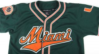 University Of Miami Hurricanes Baseball Jersey Colosseum Sports Shirt Men ' s M 3