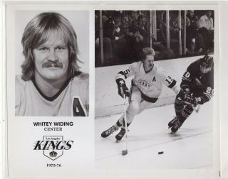 Juha Whitey Widing 1975 - 76 La Los Angeles Kings Team Issue 8x10 Photo