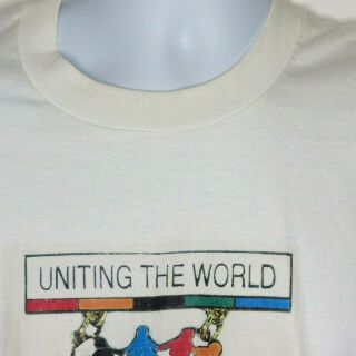 Atlanta 1996 Olympics Uniting The World T - Shirt Men ' s XL White SS 3