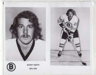 Barry Smith 1975 - 76 Boston Bruins Team Issue 8x10 Nhl Photograph Ahl