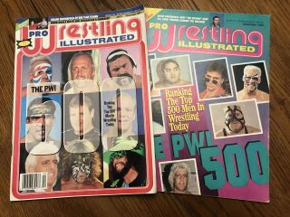 1992 & 1993 Pwi 500 Pro Wrestling Illustrated Sting Ric Flair Hulk Hogan Austin