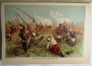 1889 HEROES OF THE DARK CONTINENT Color Plates AFRICAN EXPLORATION Anthropology 3