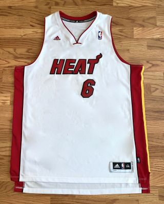 Lebron James Miami Heat Stitched Jersey 6 Adidas Mens Xxl Length,  2 Nba 2xl