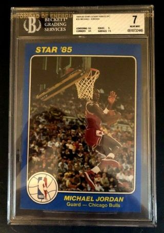 1984 - 85 Star Court Kings 5x7 Michael Jordan Rookie Rc 26 Bgs 7
