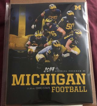 2019 Michigan Wolverines Vs Ohio State Program
