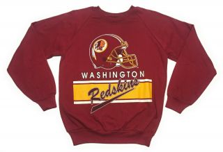 Vintage 90s Washington Redskins Nfl Football Helmet Sweatshirt Sweater Size M
