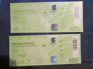 2010 Vancouver Winter Olympics Opening Ceremony Tickets