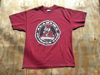 Vintage 90s Alabama Crimson Tide T - Shirt Men 