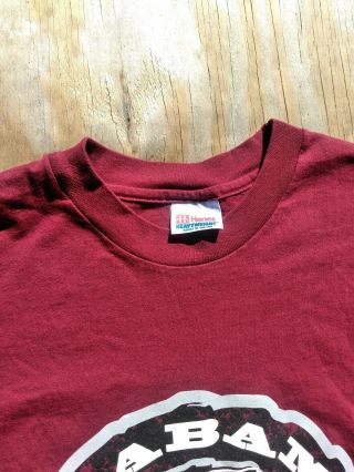 Vintage 90s Alabama Crimson Tide T - shirt Men ' s XL (Single Stitched) 3