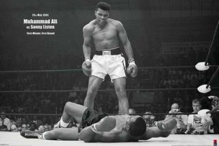 Muhammad Ali Vs.  Sonny Liston Poster 40371f - Horizontal 36 " X 24 "