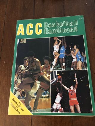 Acc Basketball Handbook From 1975 - 1976
