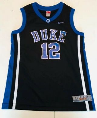 Nike Elite Authentic Duke Blue Devils Basketball Jersey Adult Medium Black