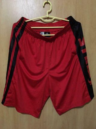 Nba Chicago Bulls Basketball Shorts Adidas Authentic Red Size L