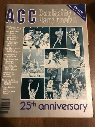 1977 - 78 Acc Basketball Handbook 25th Anniversary Collector`s Edition