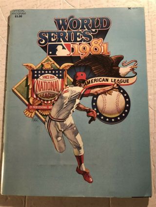 1981 World Series York Yankees Vs Los Angeles Dodgers 100,  Page Program