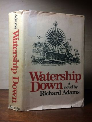 Watership Down Richard Adams First American Edition/ 2st Printing Hc/dj1972 Good