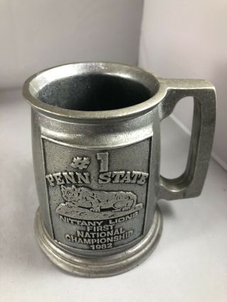 Penn State Pewter First National Championship 1982