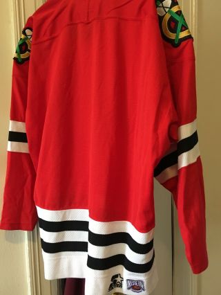Vintage NHL Chicago Blackhawks Starter Jersey XL Stitched Patches 2