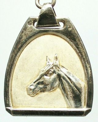 Antique Sterling Silver Art Medal The Horse