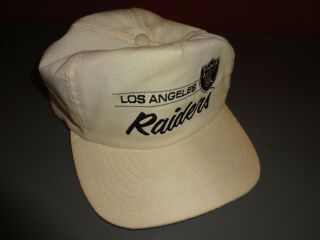 Vintage Los Angeles Raiders Snapback Hat Cap Annco Professional Model