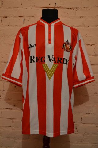 Vintage Fc Sunderland Home Football Shirt 1999/2000 Soccer Jersey Trikot Asics